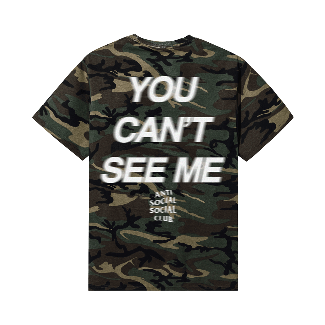 안티소셜소셜클럽 더블유더블유이 유캔시미 티셔츠 카모