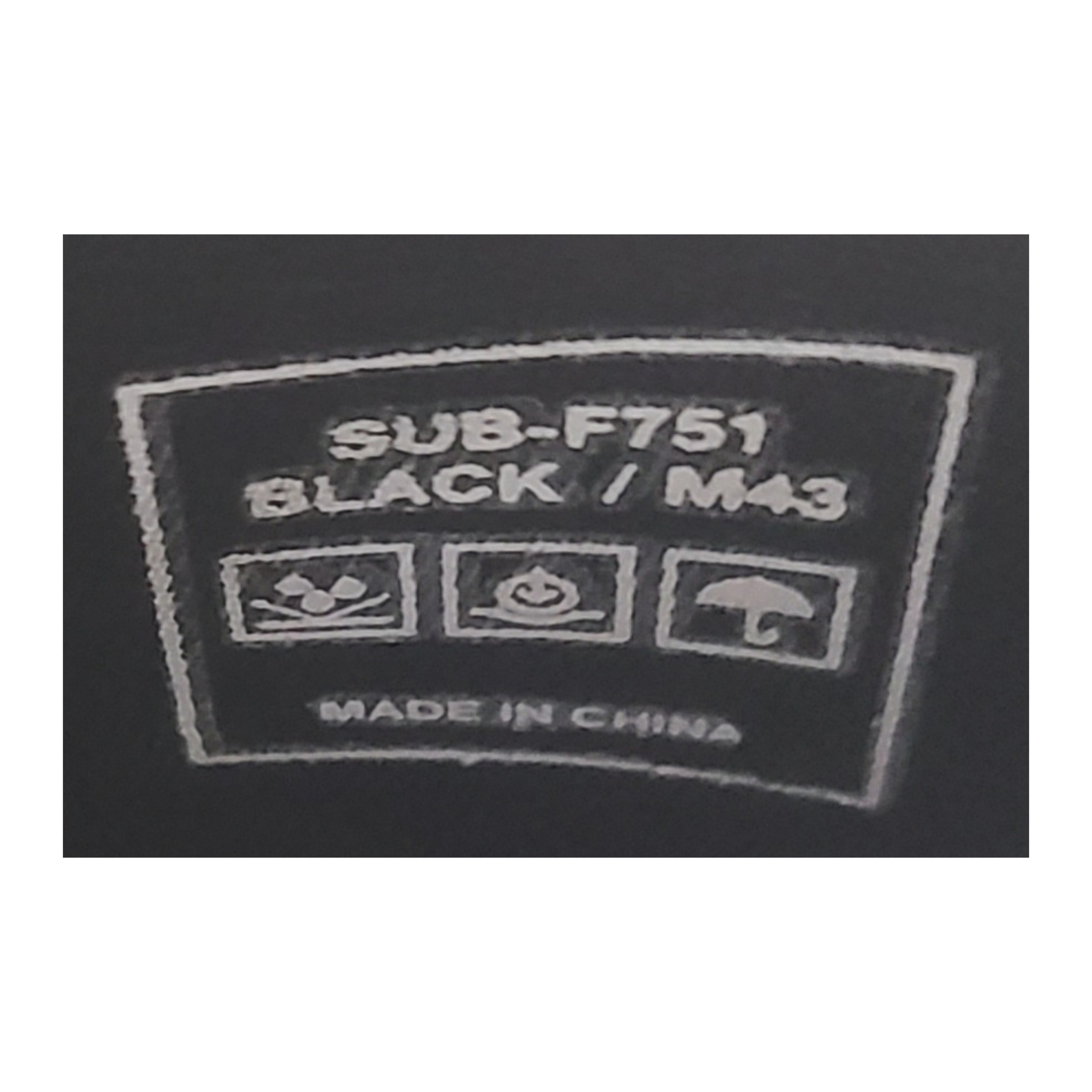 SUBCATEGORY SUB F751 Black 착용 스타일 - 2