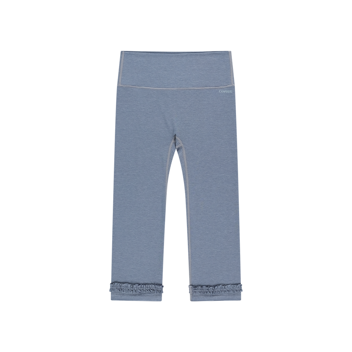 SU2502PT83 COYSEIO Stripe Rough Leggings Ash Blue