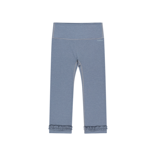 SU2502PT83 COYSEIO Stripe Rough Leggings Ash Blue