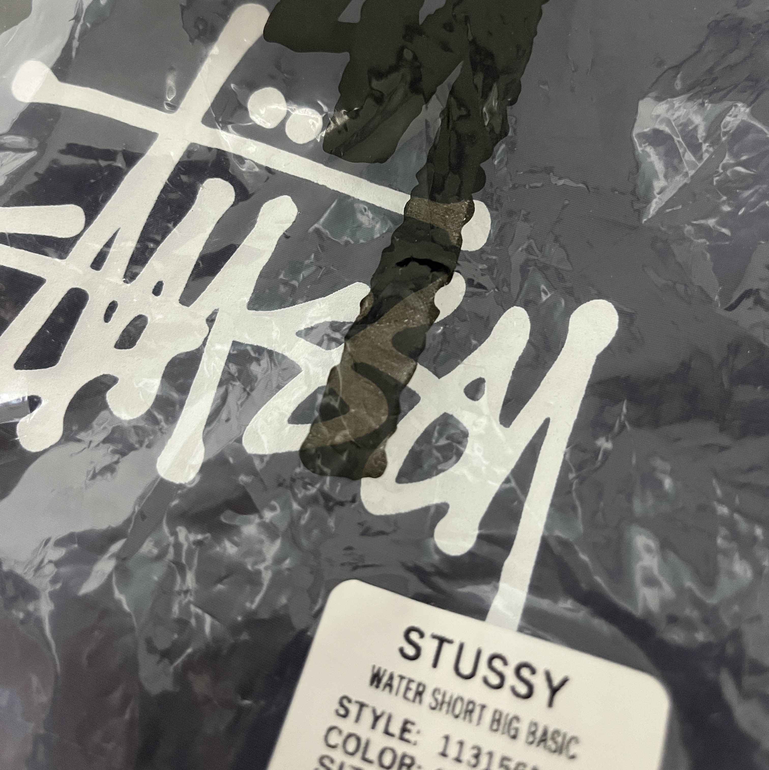 Stussy Big Basic Water Shorts Black, Stussy Big Basic Water Shorts Gravestone 착용 스타일