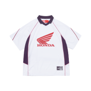[KREAM 단독] Honda Mesh Jersey V Neck Short Sleeve White