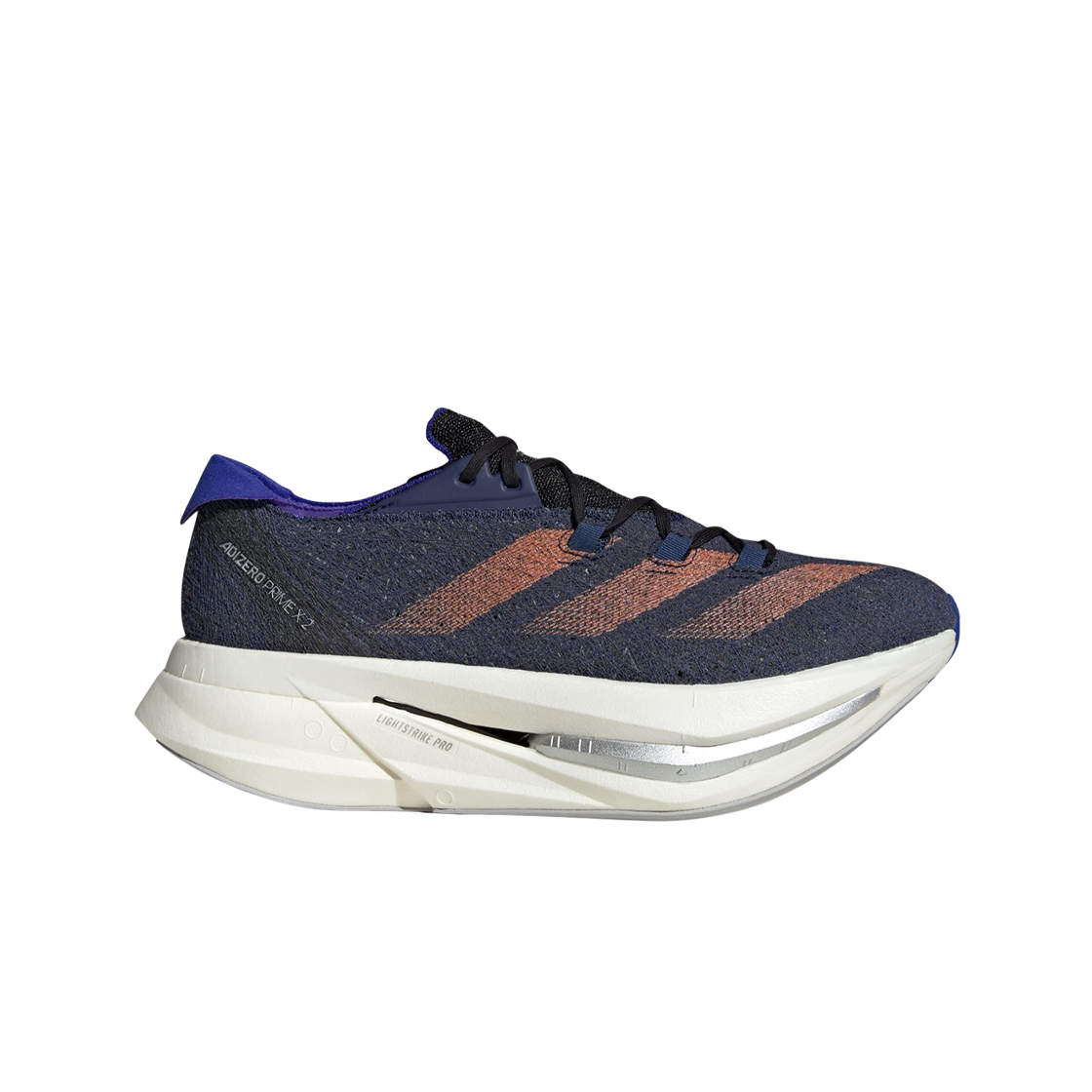 아디다스 아디제로 프라임 X 2 스트렁 다크 블루 임팩트 오렌지(Adidas Adizero Prime X 2 Strung Dark Blue Impact Orange)