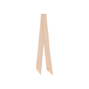 (W) Celine Lavalliere in Mini Triomphe Silk Twill Vanilla Caramel