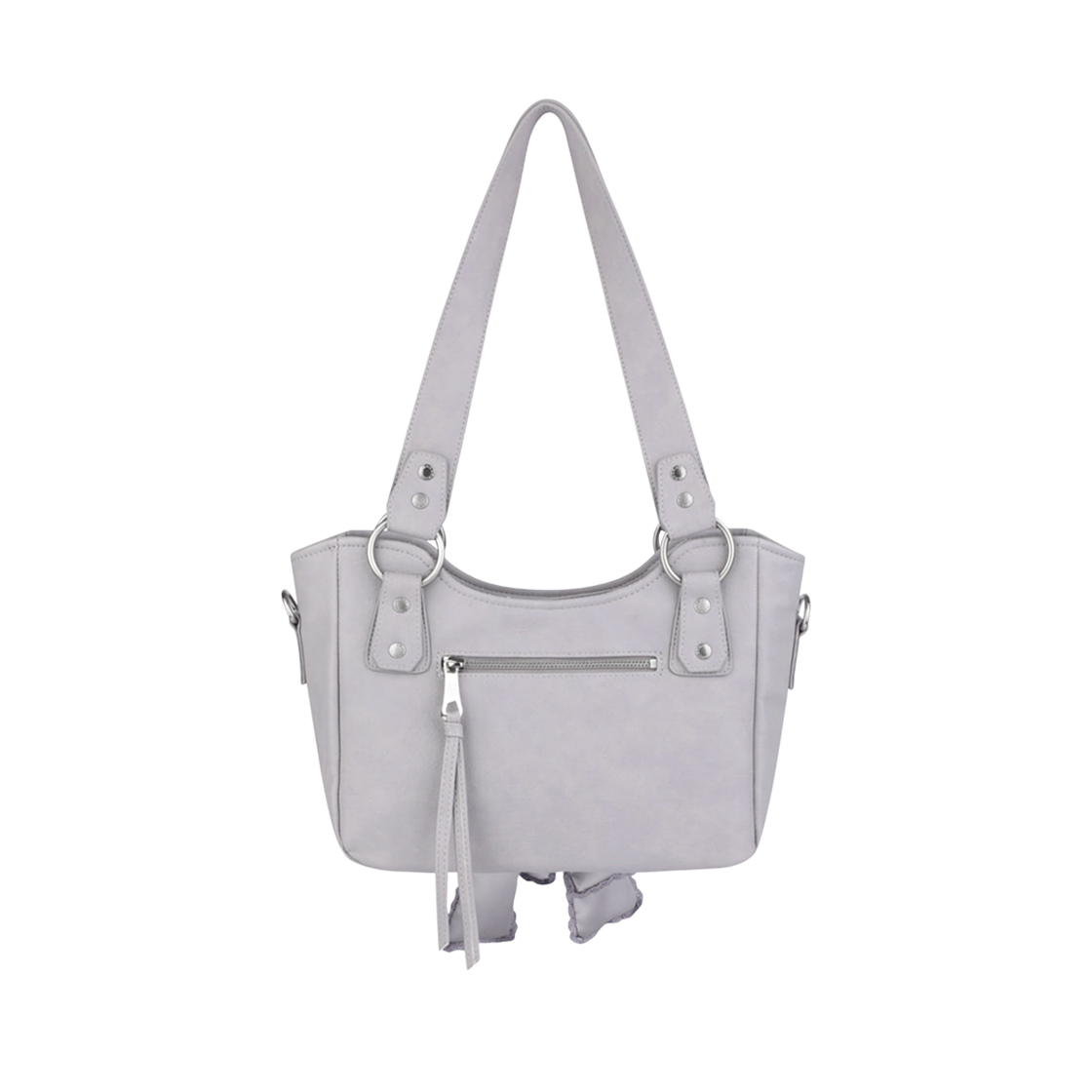 이우가마카라스 레이스드 리본 레더 숄더백 라이트 퍼플(Iugamakaras Laced Ribbon Leather Shoulder Bag Light Purple) - 2