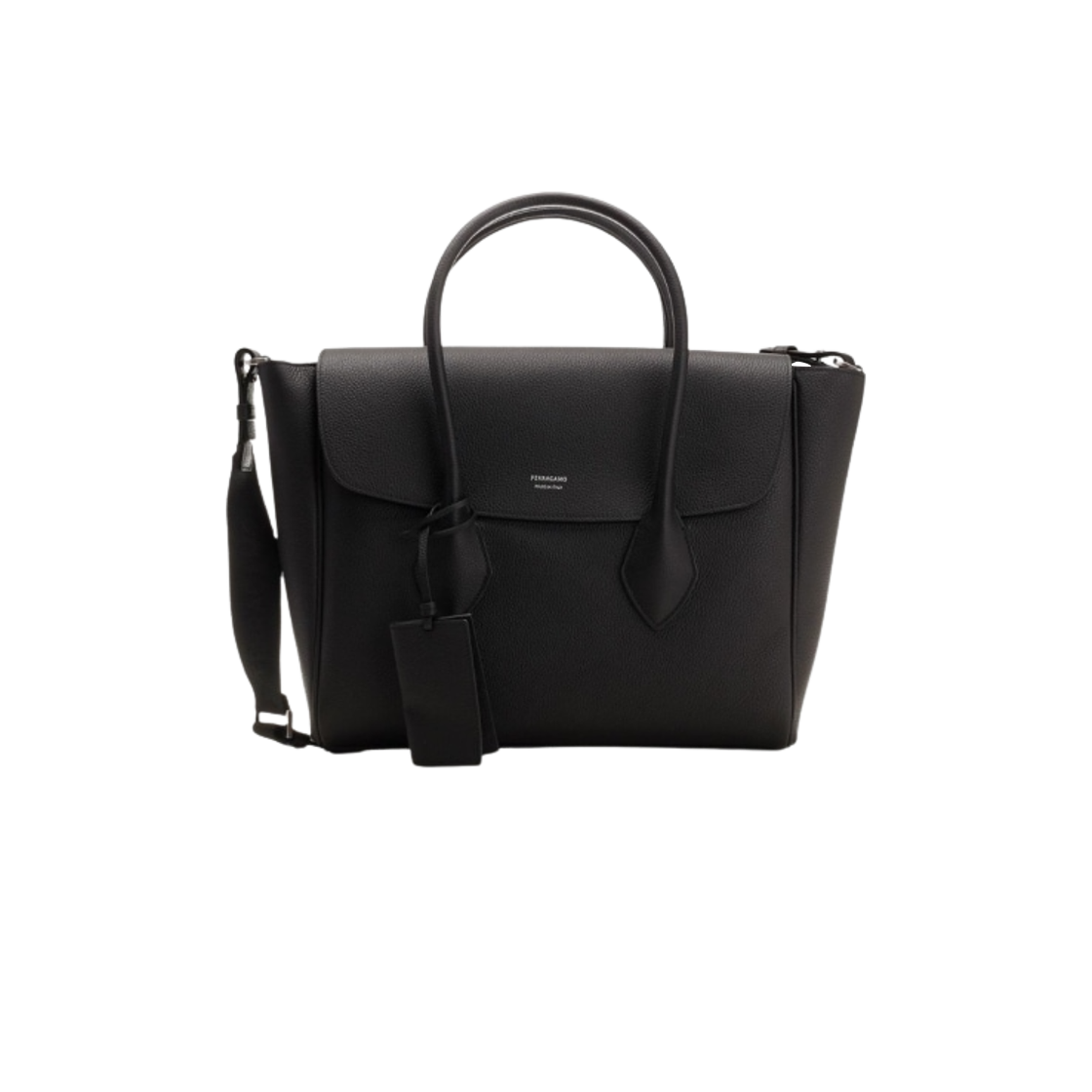 241607-775164 Ferragamo Salvator East West Tote Bag Black