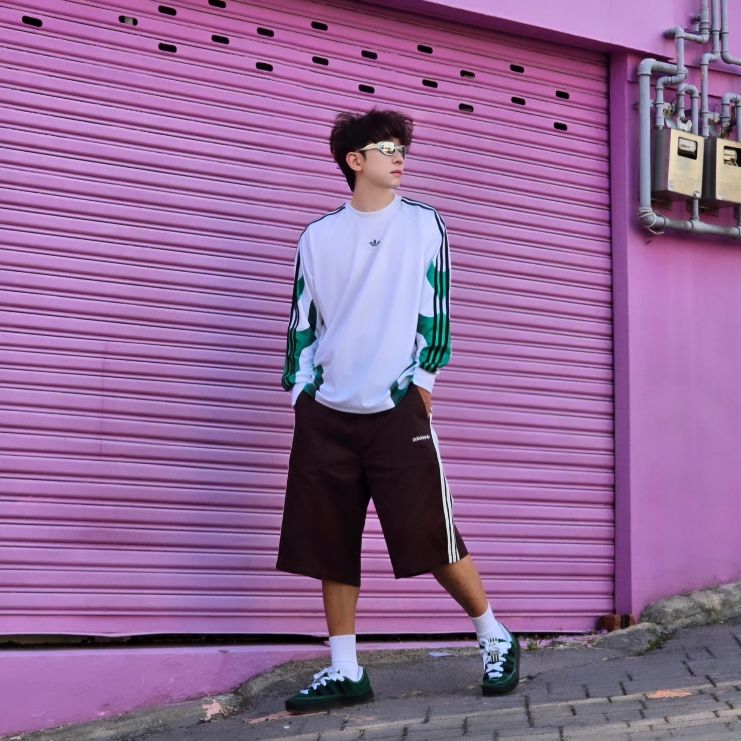 Adidas Flames Bike Shirt White - KR Sizing, Adidas Flames Bike Shirt White - US Sizing 착용 스타일 - 7