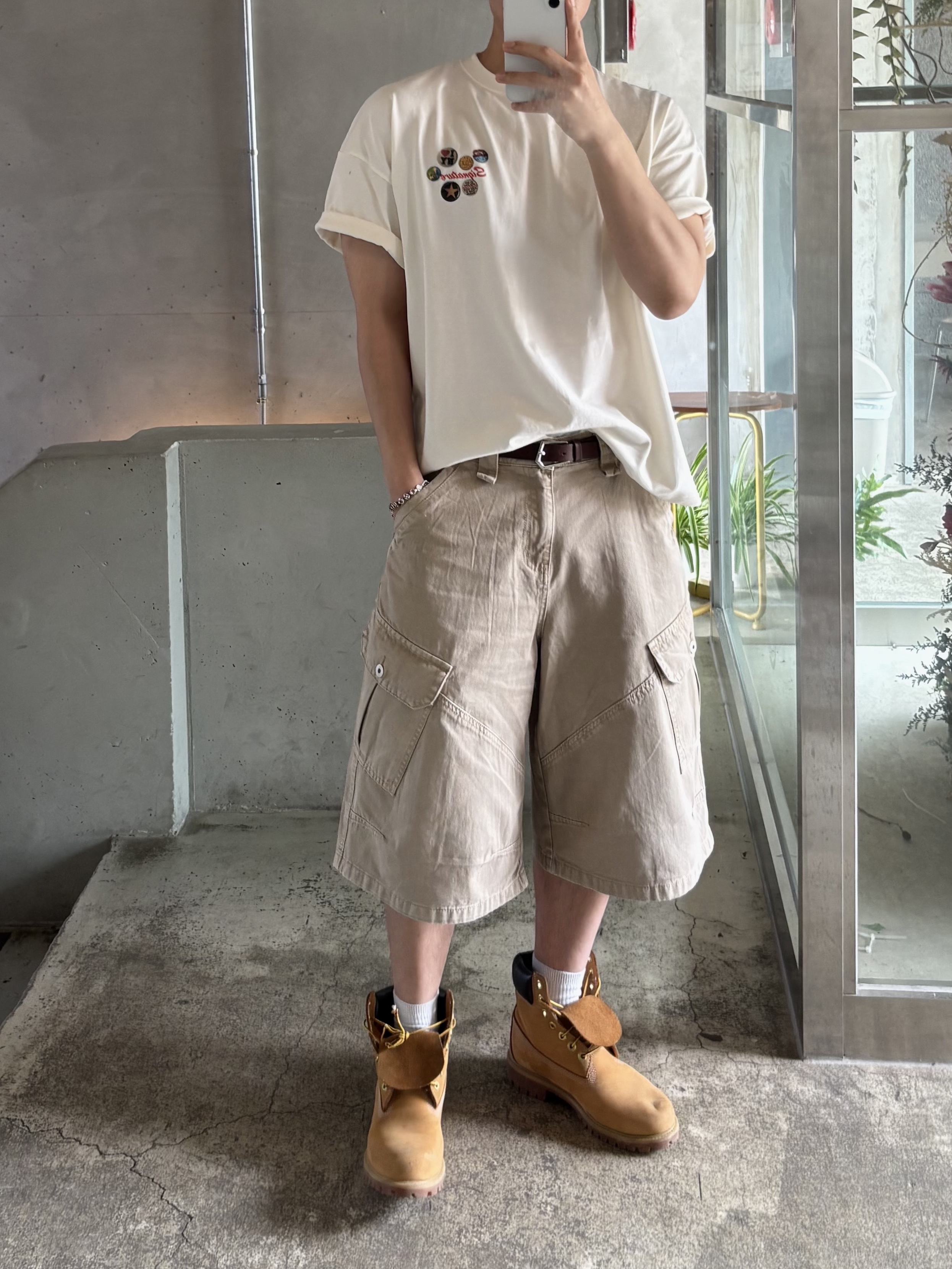 Timberland Premium 6 inch Waterproof Boot Wheat Nubuck - Wide 착용 스타일 - 1