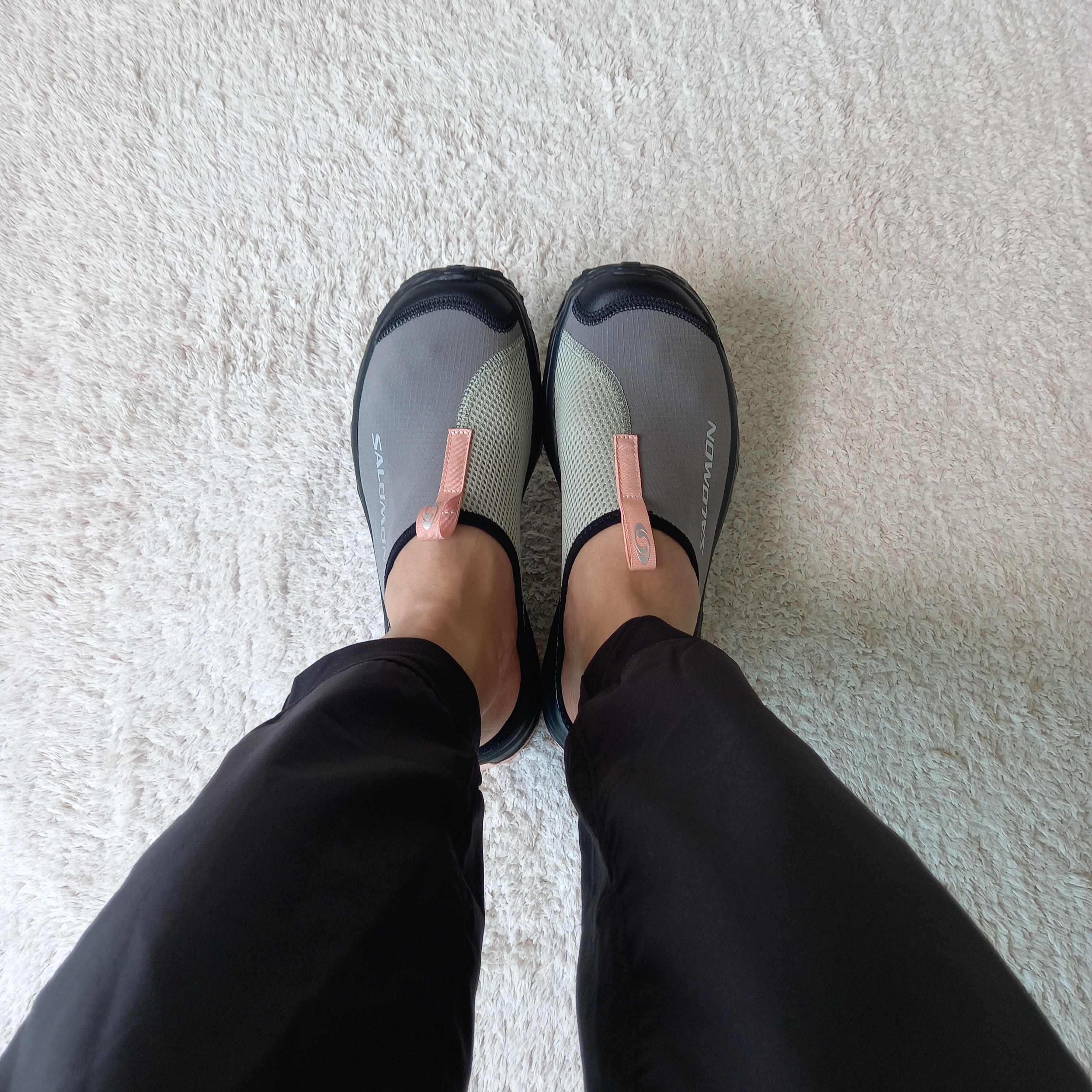 Salomon RX Slide 3.0 Pewter, Salomon RX Slide 3.0 Black Plum Kitten 착용 스타일 - 1