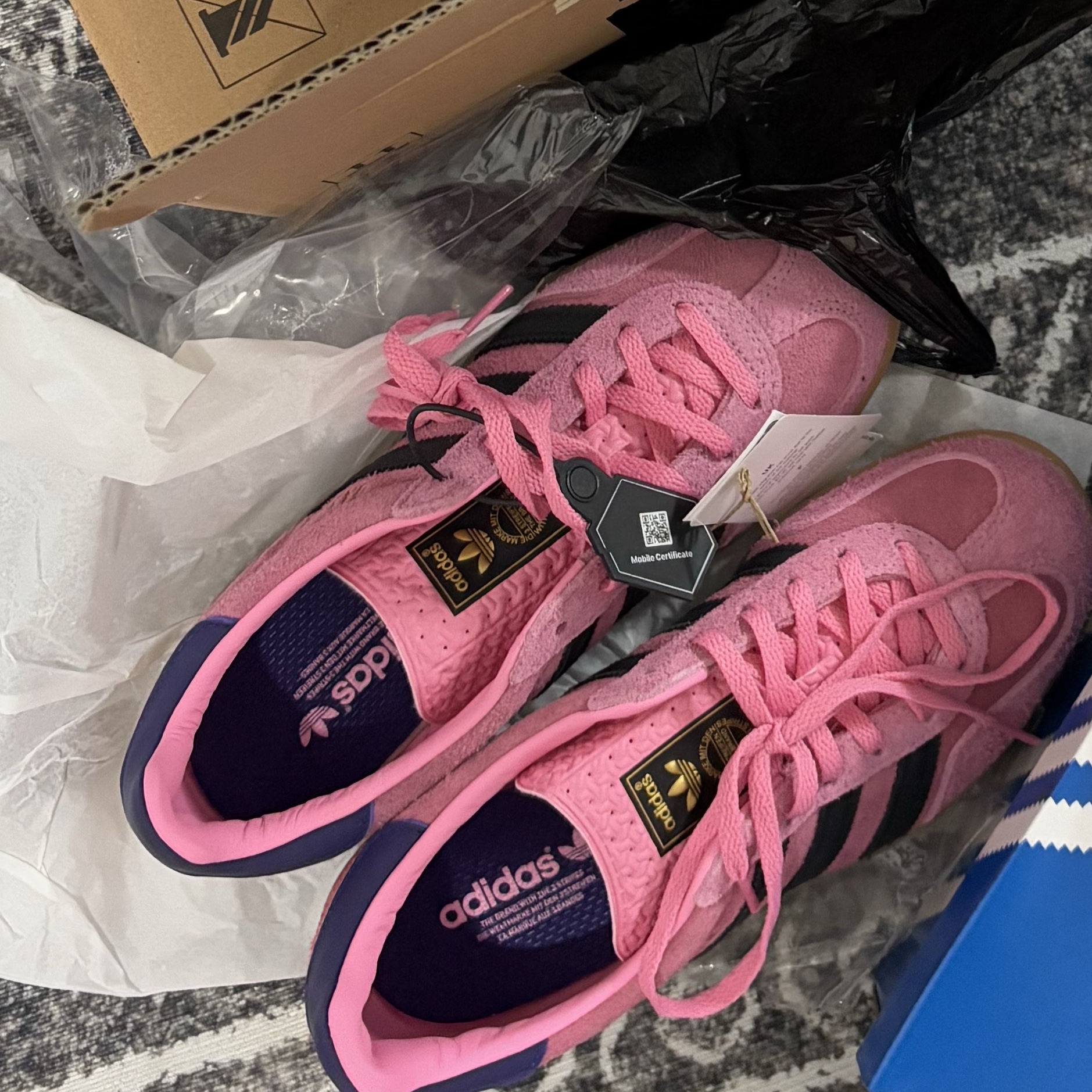 (W) Adidas Gazelle Indoor Bliss Pink 착용 스타일