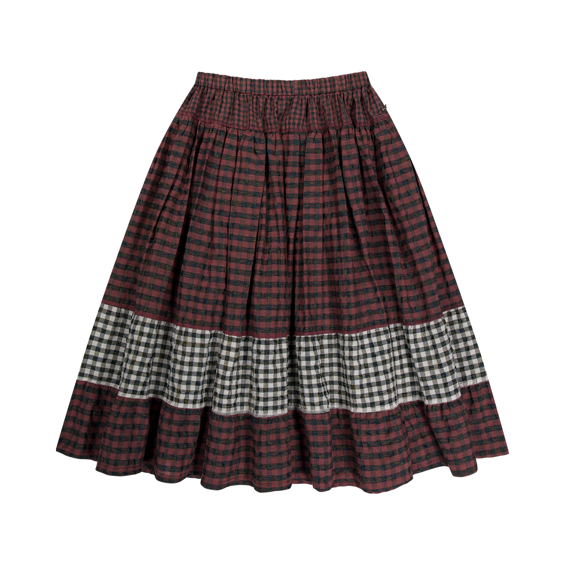 SU2502SR82 COYSEIO Mori Check Skirt Pink