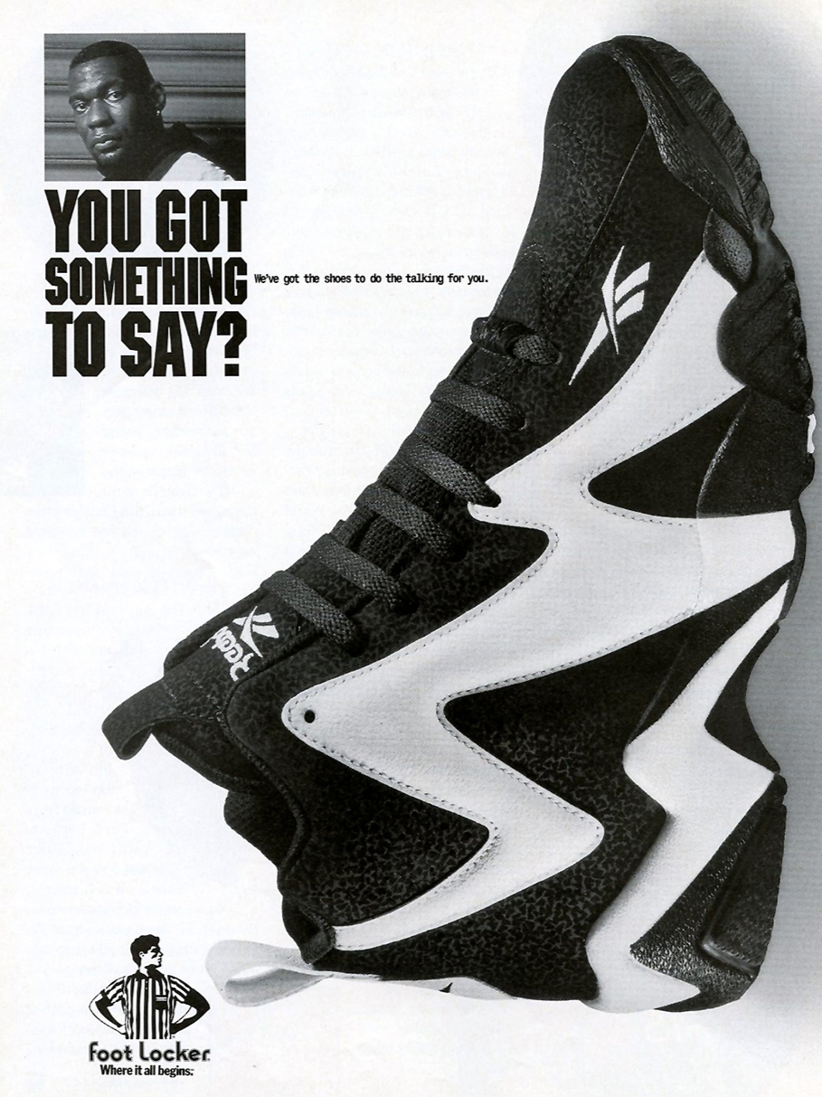 Reebok Kamikaze 1 Mid Seattle Supresonics, Reebok Shaqnosis OG Black White 2013 착용 스타일 - 4