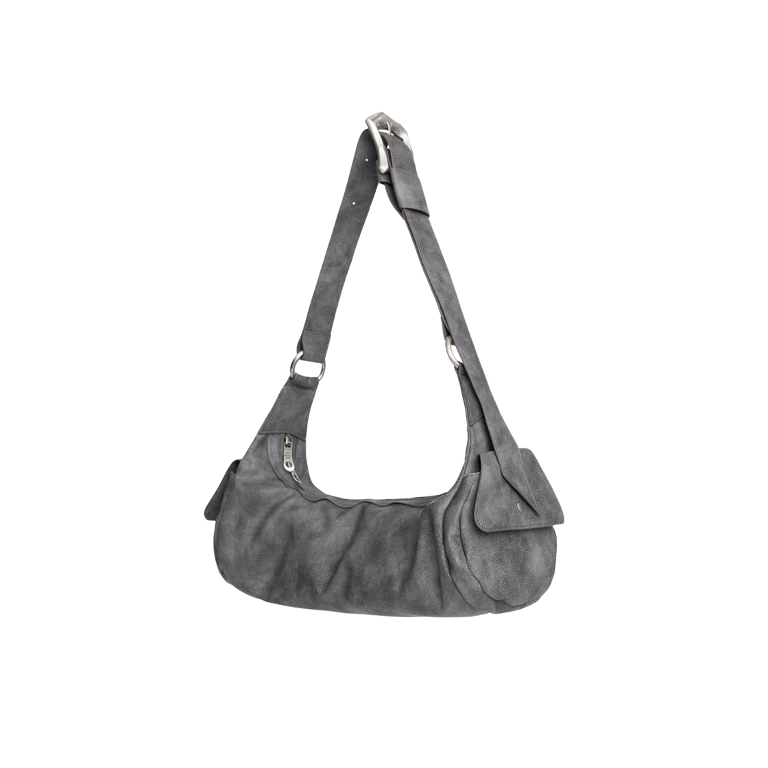 - Iugamakaras Bumpy Buckle Stone Bag Grey