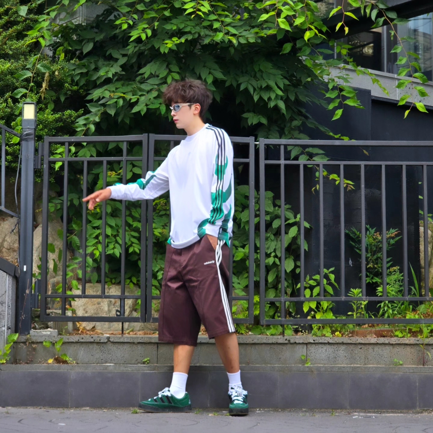 Adidas Flames Bike Shirt White - KR Sizing, Adidas Flames Bike Shirt White - US Sizing 착용 스타일 - 5
