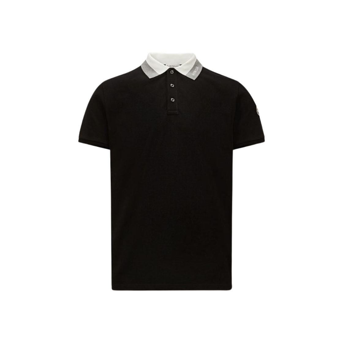 K1-091-8A00025-89A16-999 Moncler Embroidered Logo Cotton Piquet Polo Shirt Black - 25SS