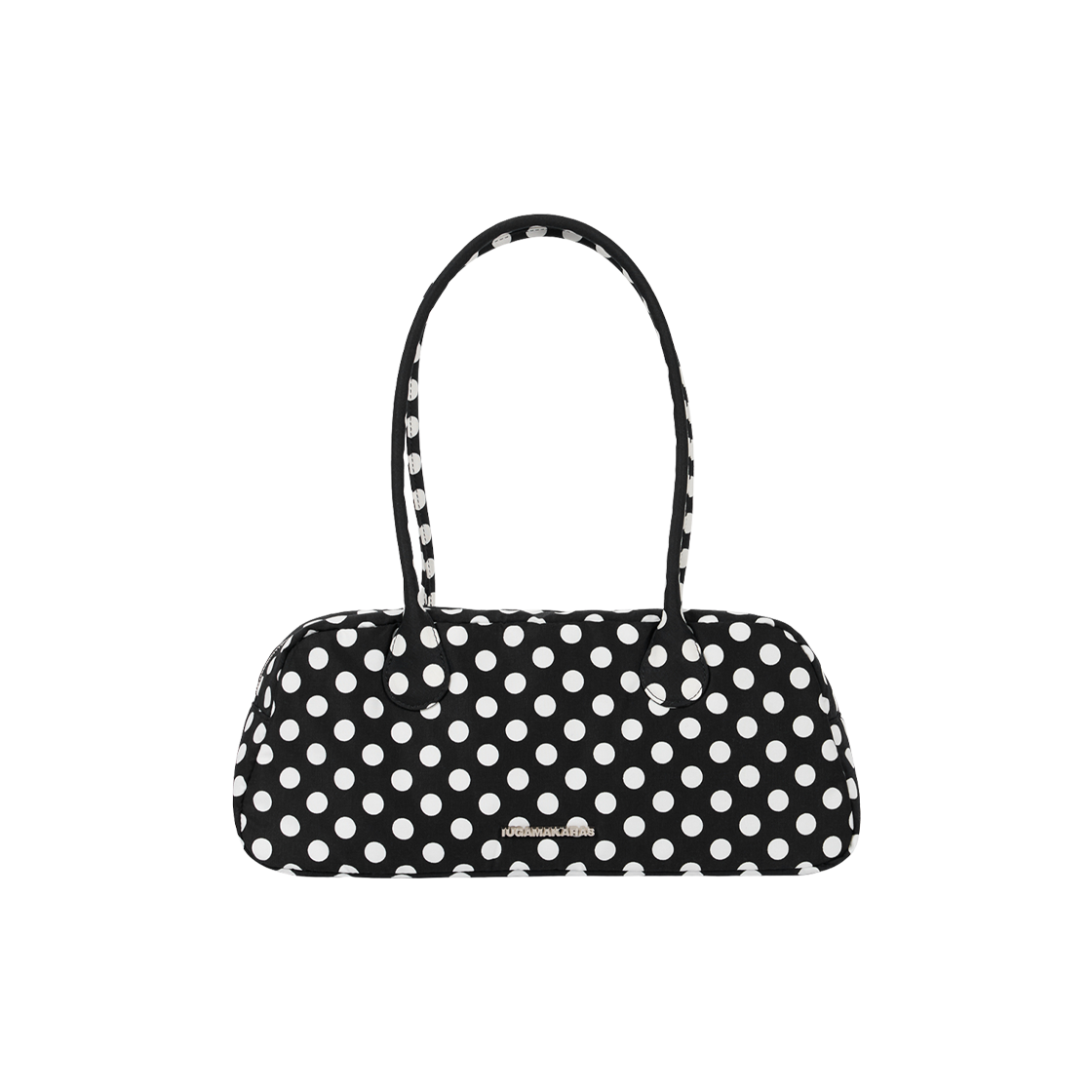 이우가마카라스 닷 패턴 바게트백 블랙(Iugamakaras Dot Pattern Baguette Bag Black)