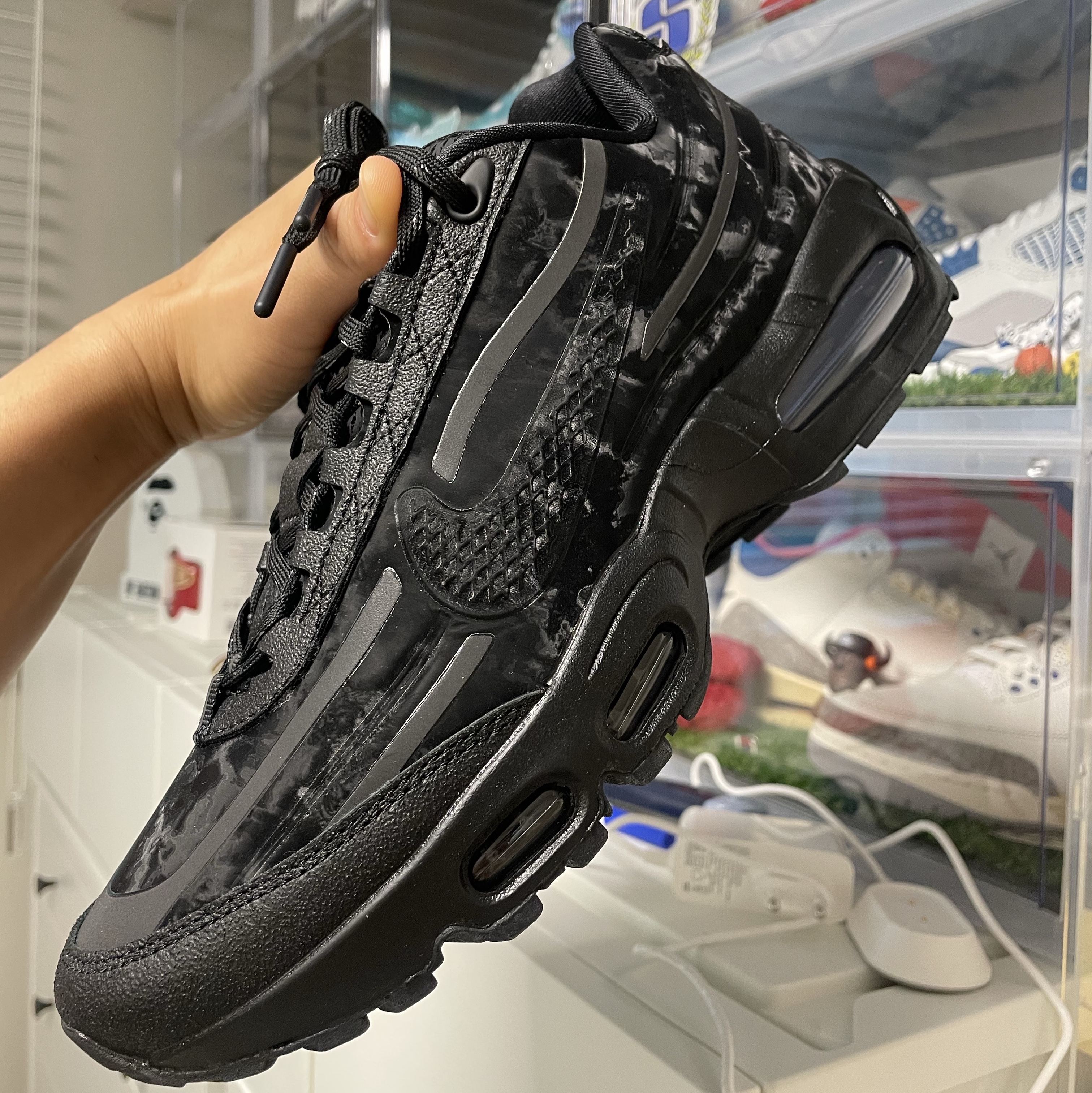 Nike x Worksout Air Max 95 Black Anthracite 착용 스타일 - 1