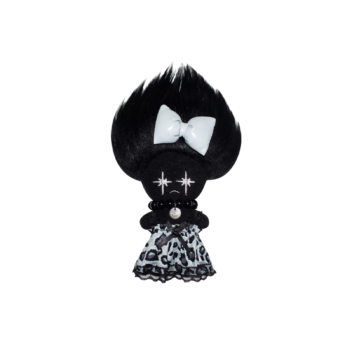 이우가마카라스 x 플리즈노팔로우 레오파드 키링 블랙(Iugamakaras x Pleasnofollow Leopard Keyring Black)