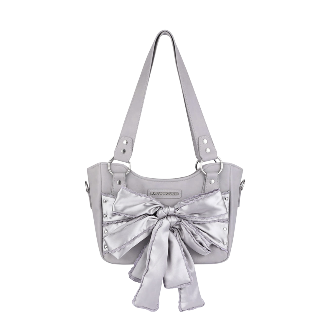 이우가마카라스 레이스드 리본 레더 숄더백 라이트 퍼플(Iugamakaras Laced Ribbon Leather Shoulder Bag Light Purple)