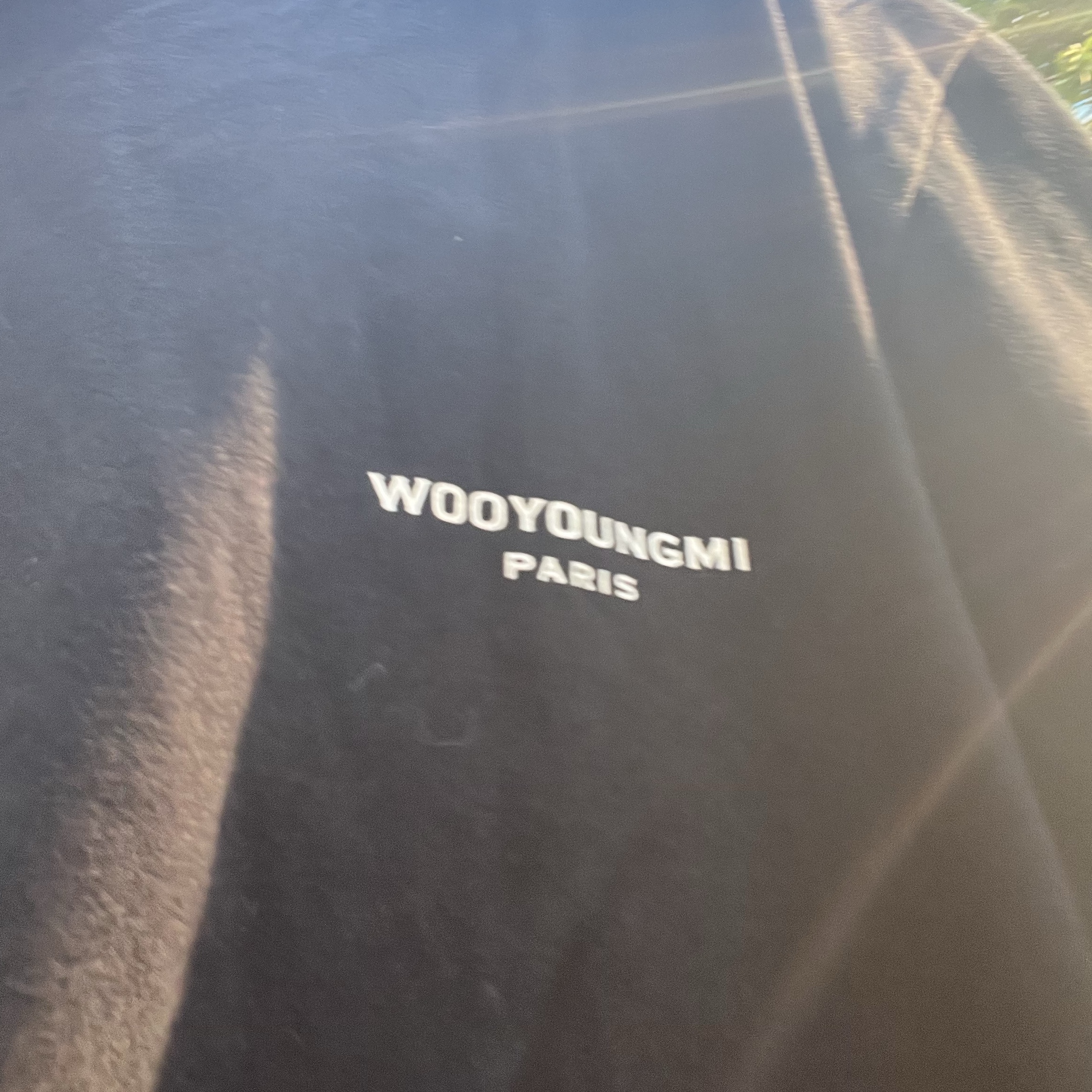 Wooyoungmi Flower Print Back Logo T-Shirt Black - 22SS 착용 스타일