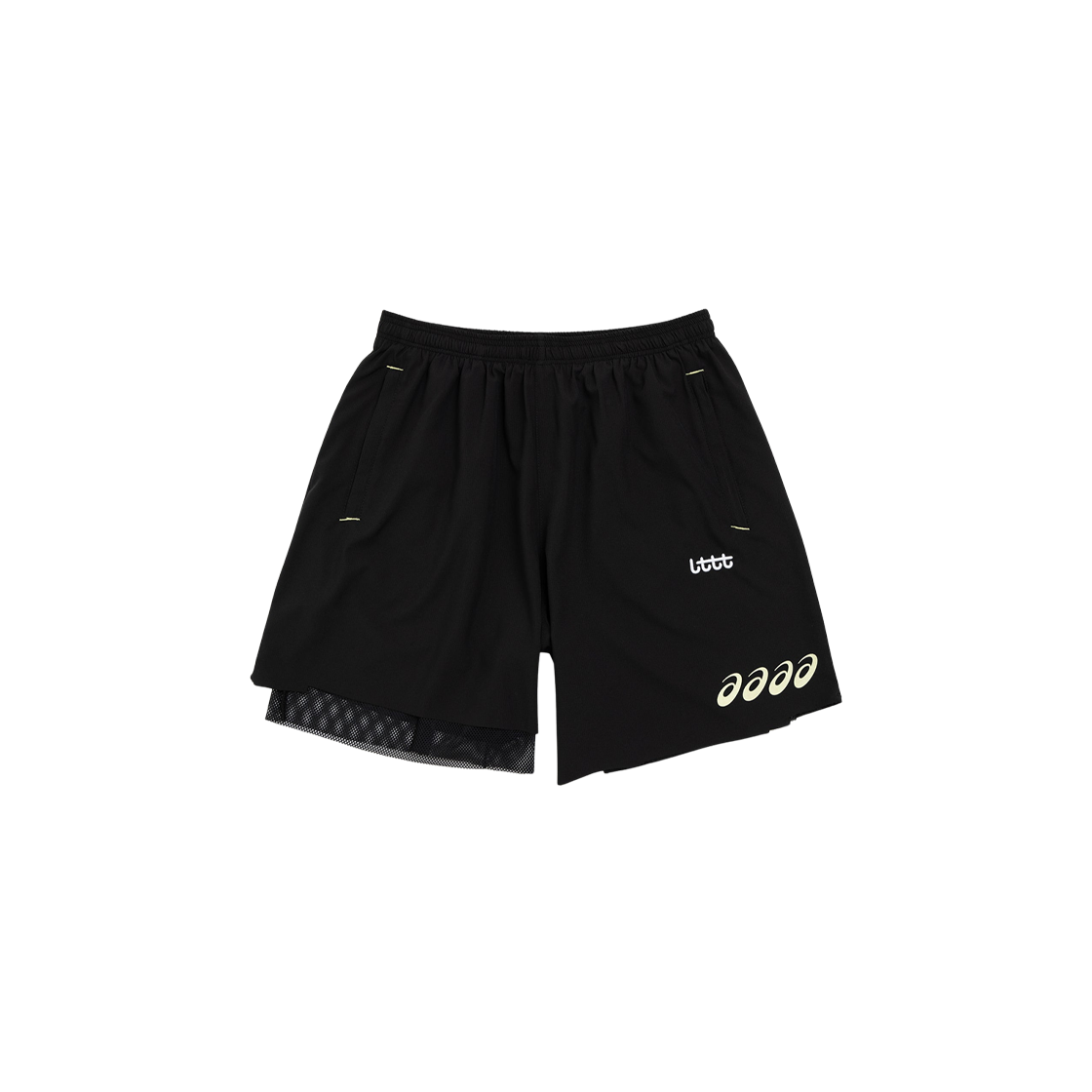 리틀 도쿄 테이블 테니스 x 아식스 찹드 쇼츠 블랙(LTTT x Asics Chopped Shorts Black)