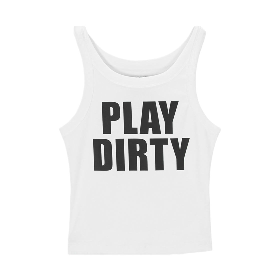 HF25BSL001WT HIGHTIDE FRANKIE Play Dirty Tank Top White