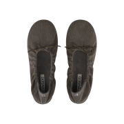 COYSEIO Shirring Flat Shoes Brown