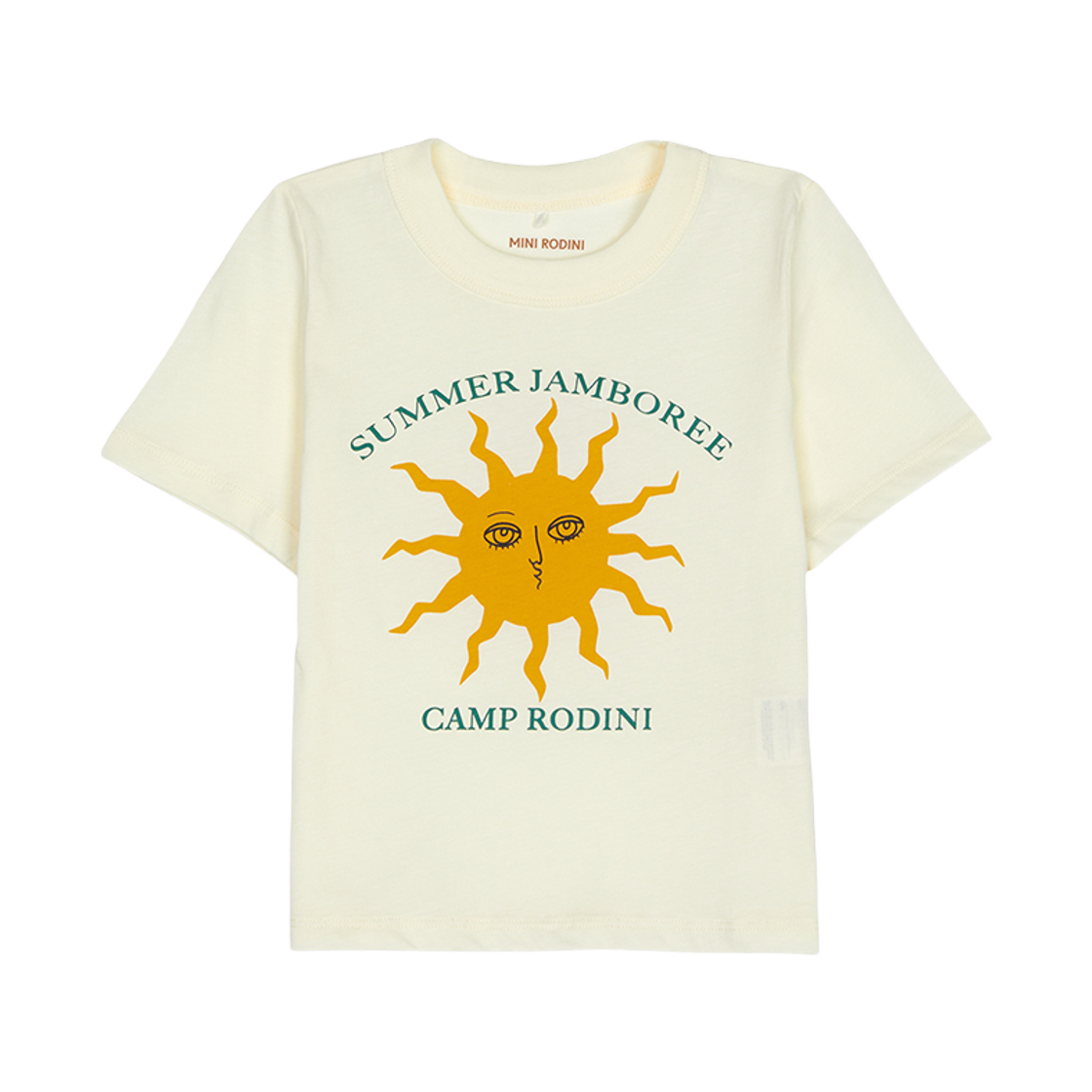 2562011011 (Kids) Mini Rodini Short Sleeve T-Shirt Ivory