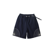 Kapital 10 oz. IDG x IDG Denim Easy Shorts Furoshiki Embroidery Indigo