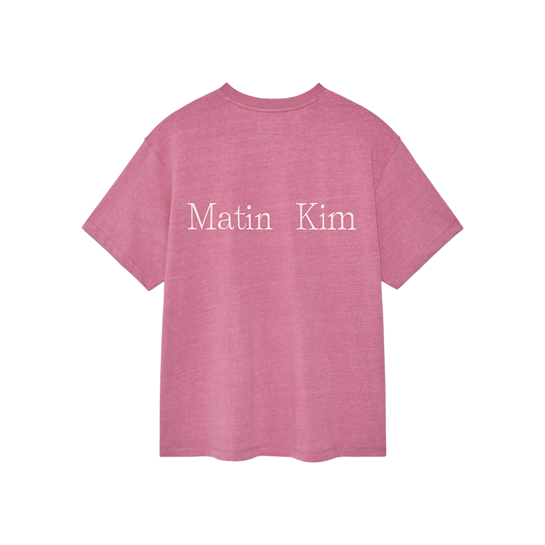 마뗑킴 빈티지 워시드 로고 탑 핑크(Matin Kim Vintage Washed Logo Top Pink) - 2