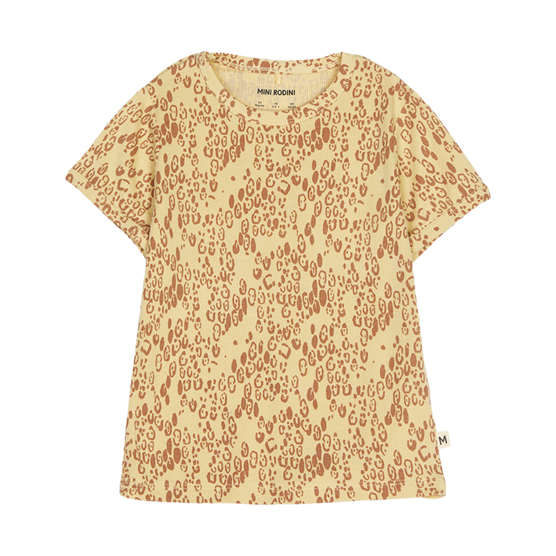 1100029313 (Kids) Mini Rodini Short Sleeve T-Shirt Beige