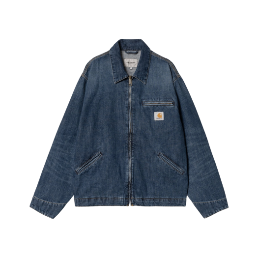 Carhartt WIP OG Detroit Jacket Denim Blue Dark Used Wash - Spring