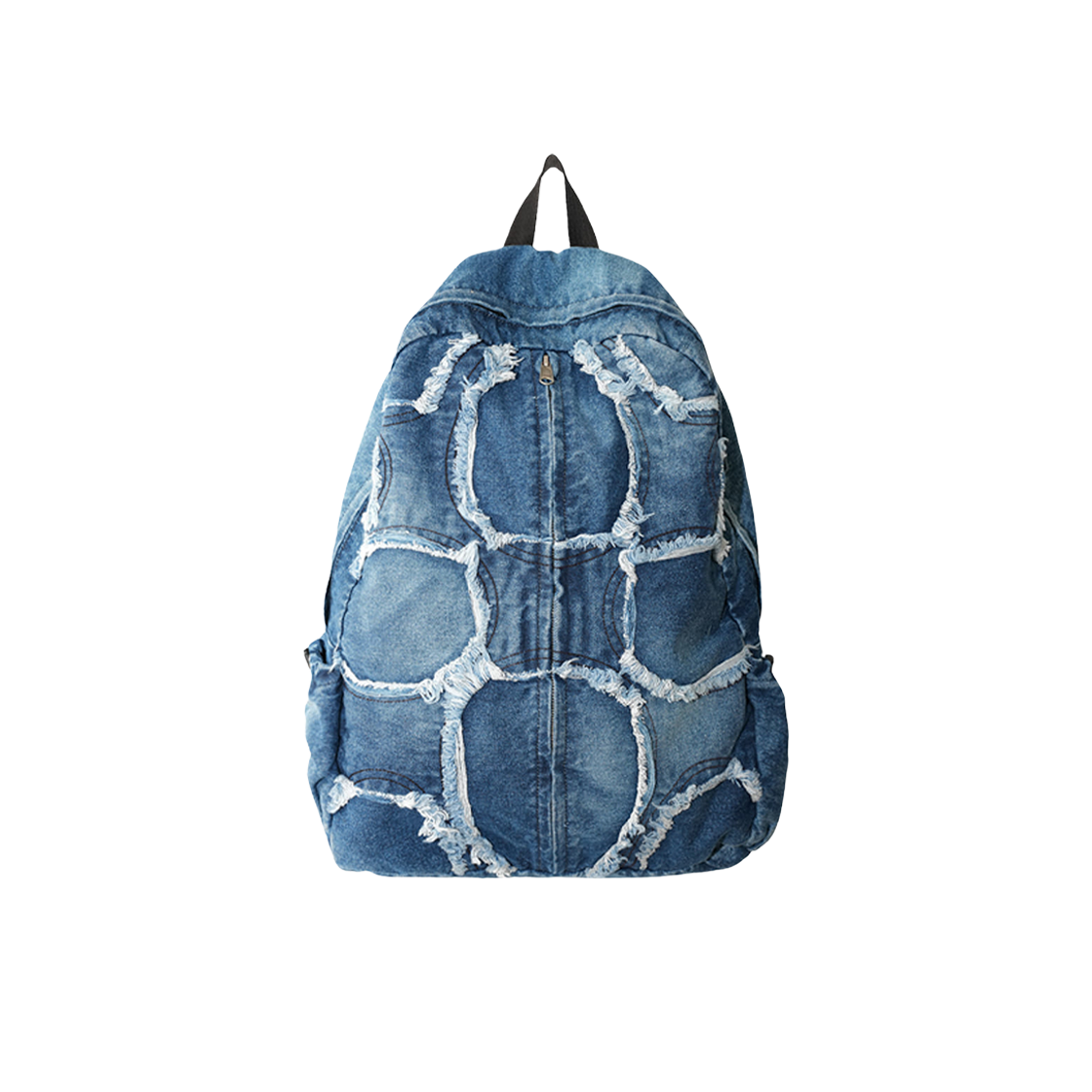 이우가마카라스 워시드 데님 터틀 백팩 블루(Iugamakaras Washed Denim Turtle Backpack Blue)