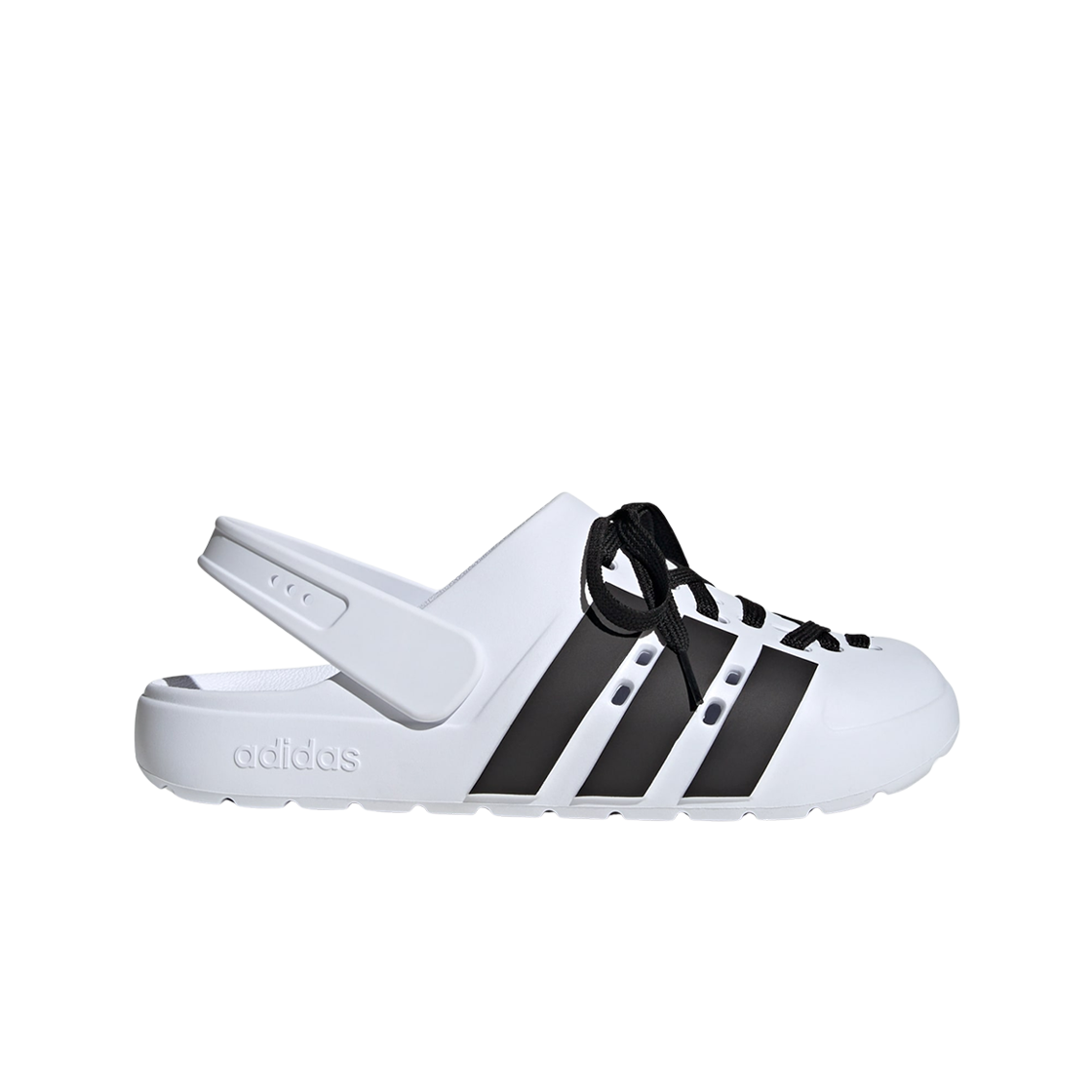 아디다스 스포츠웨어 아딜렛 클로그 2.0 클라우드 화이트 코어 블랙(Adidas Sportswear Adilette Clog 2.0 Cloud White Core Black)