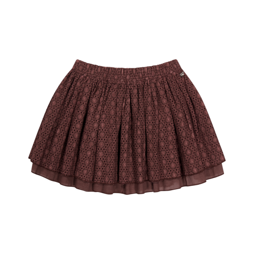 SU2502SR81 COYSEIO Flower Punching Skirt Burgundy