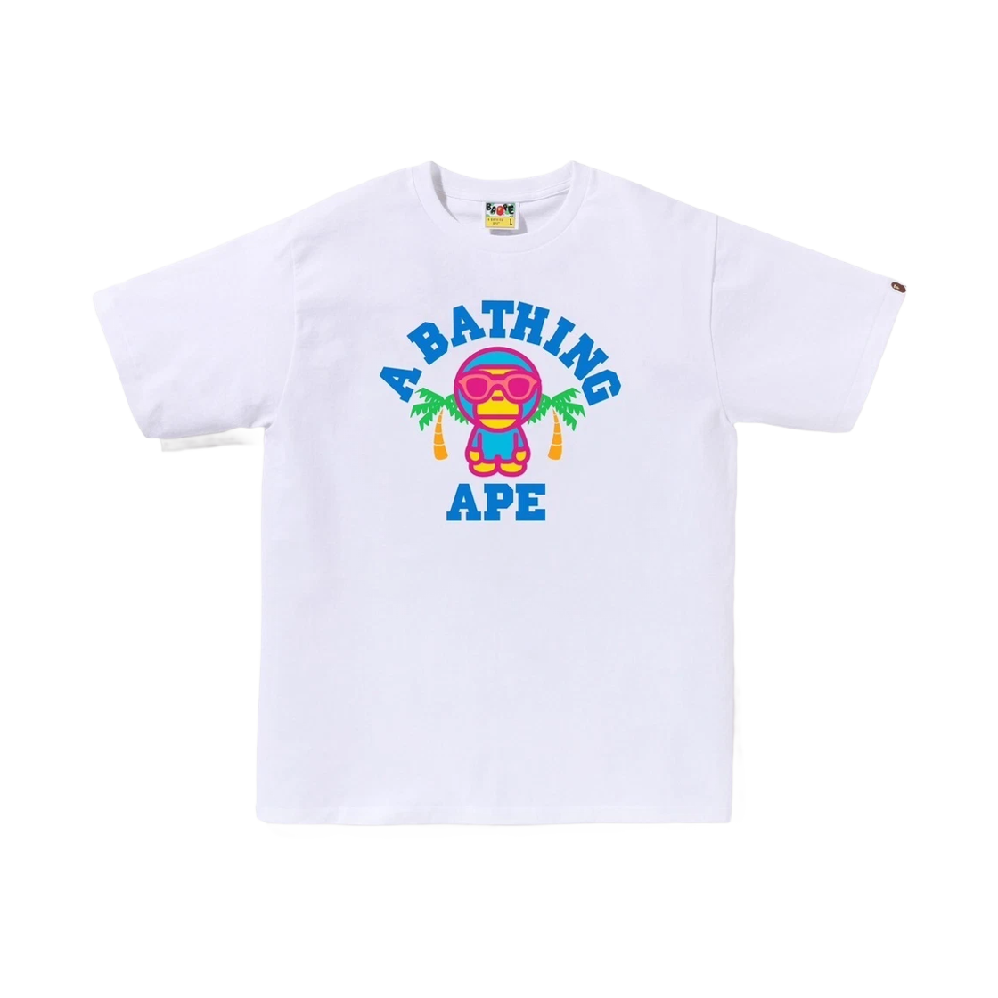 - BAPE Colors Milo College Summer T-Shirt White