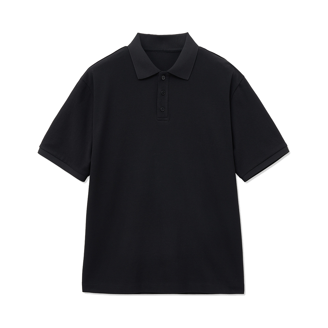 TNTS5E218BK TNGT Sorona Polo Shirts Black - 대표 이미지 #1