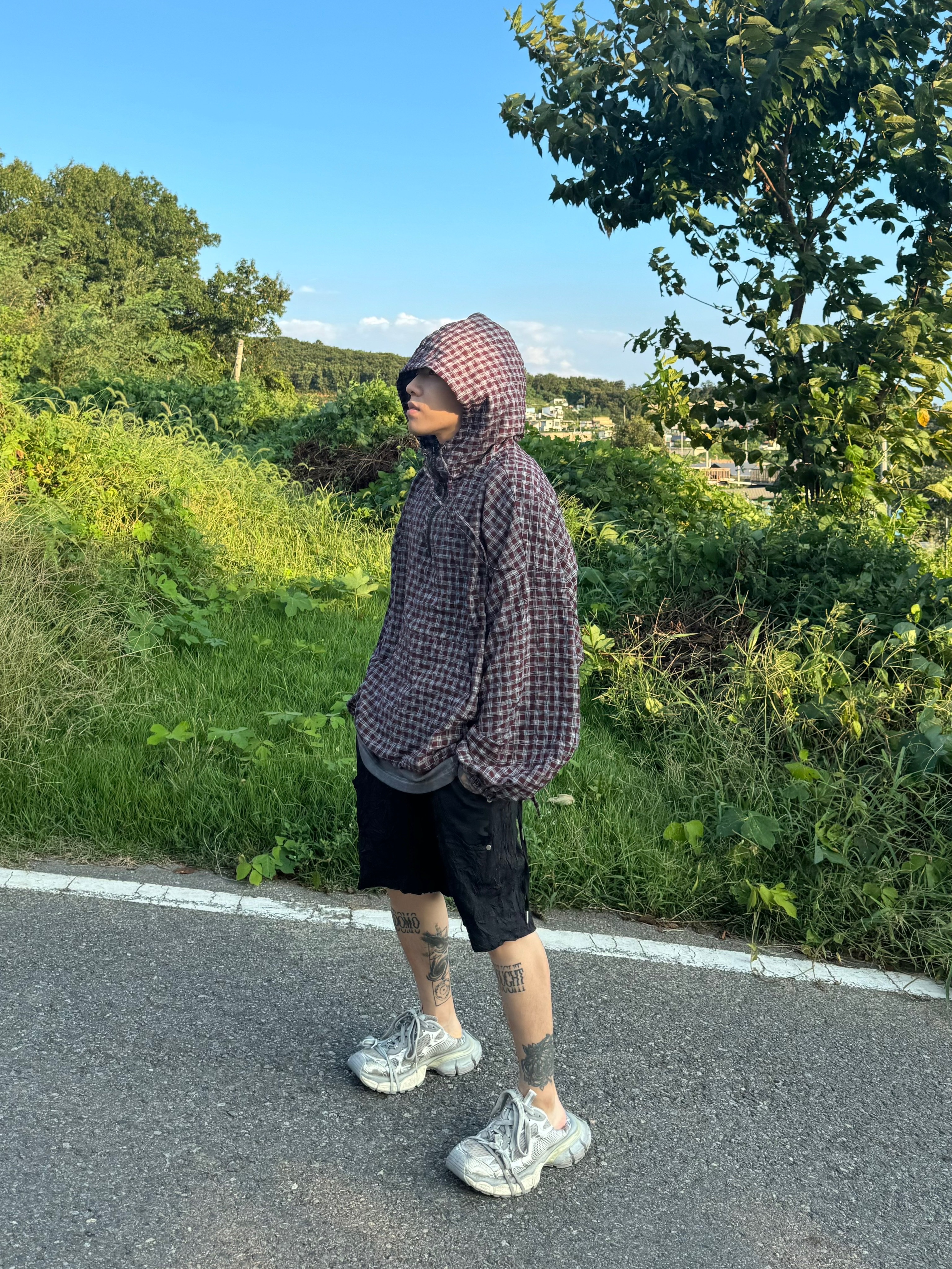 Balenciaga 3XL Sneakers Light Beige 착용 스타일 - 3