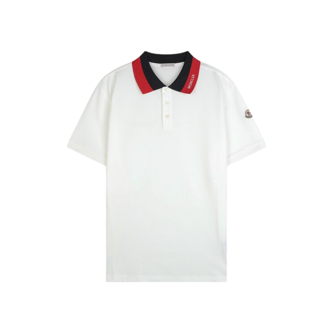 K1-091-8A00025-89A16-034 Moncler Embroidered Logo Cotton Piquet Polo Shirt White - 25SS