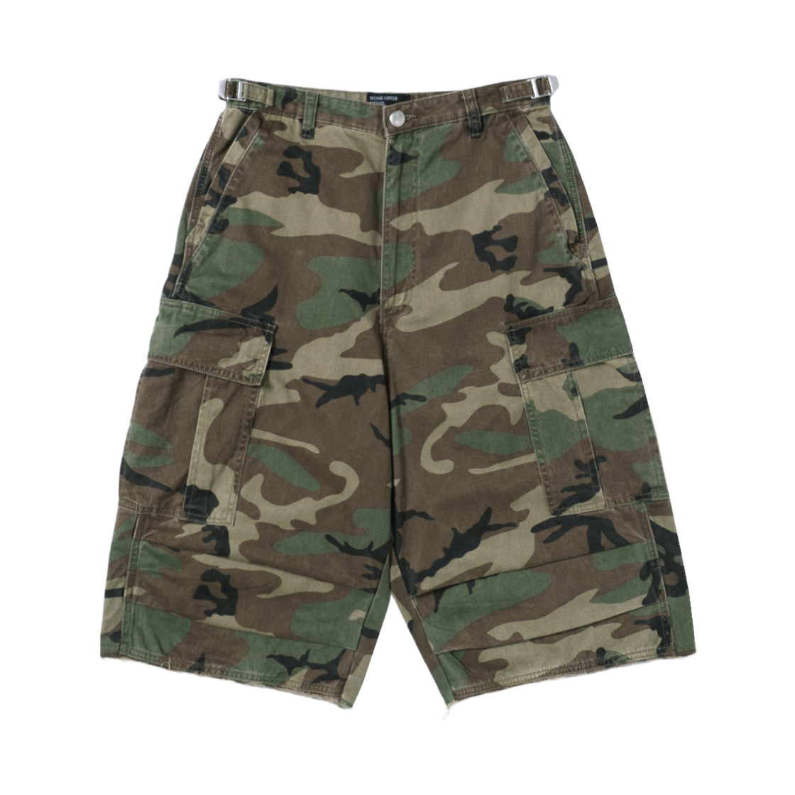 P00000BK NOD Stone Washed Cargo Shorts Camo