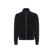 Tom Ford Velour Zip-Up Track Jacket Navy