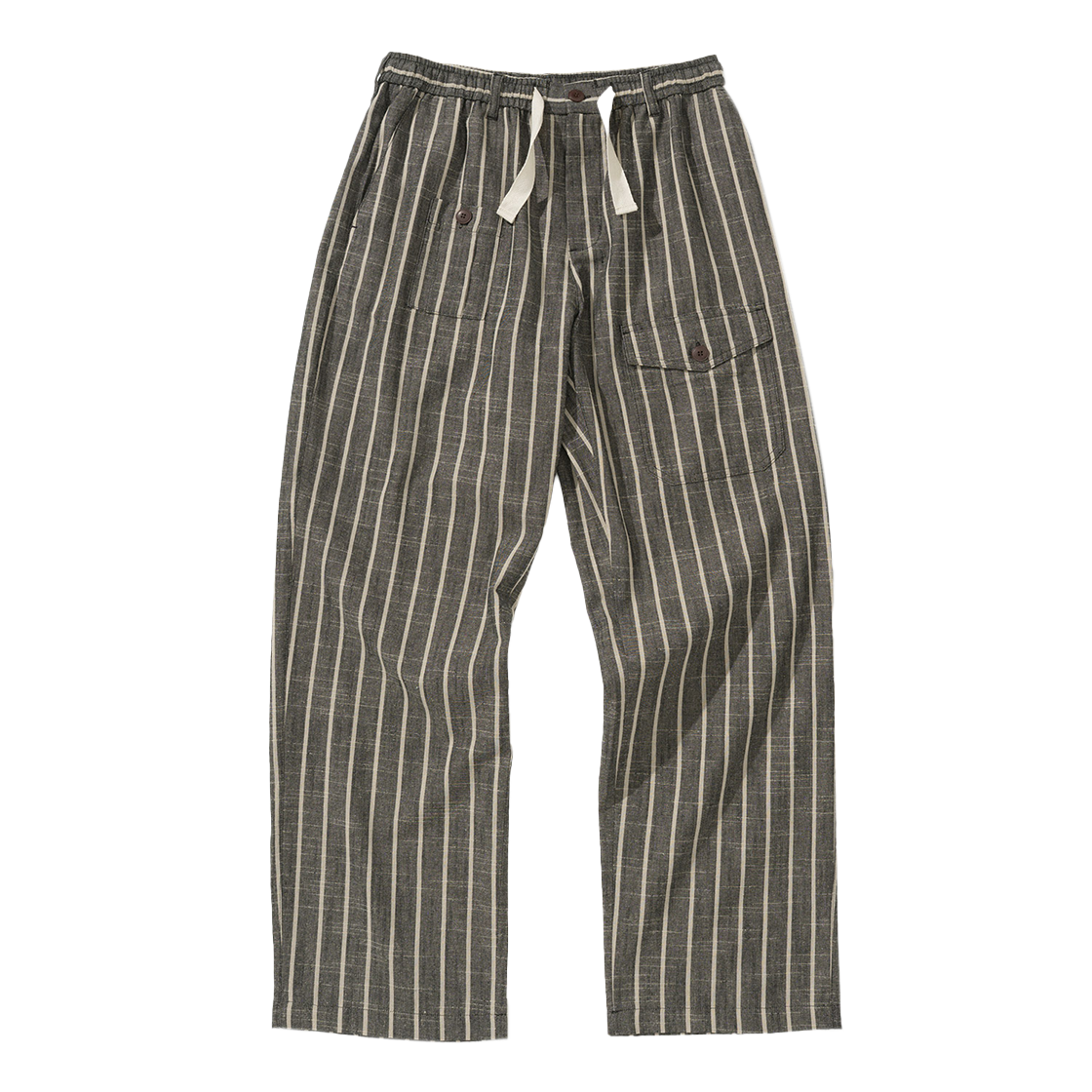 UB2534PT044MBB Uniform Bridge stripe resort pants black