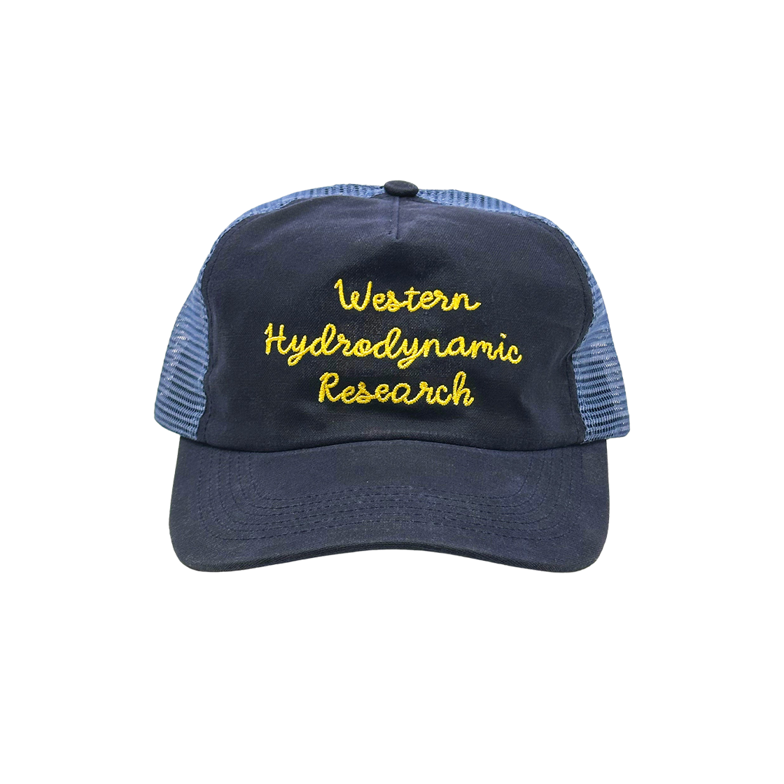 - Western Hydrodynamic Research Waxed Script Trucker Navy