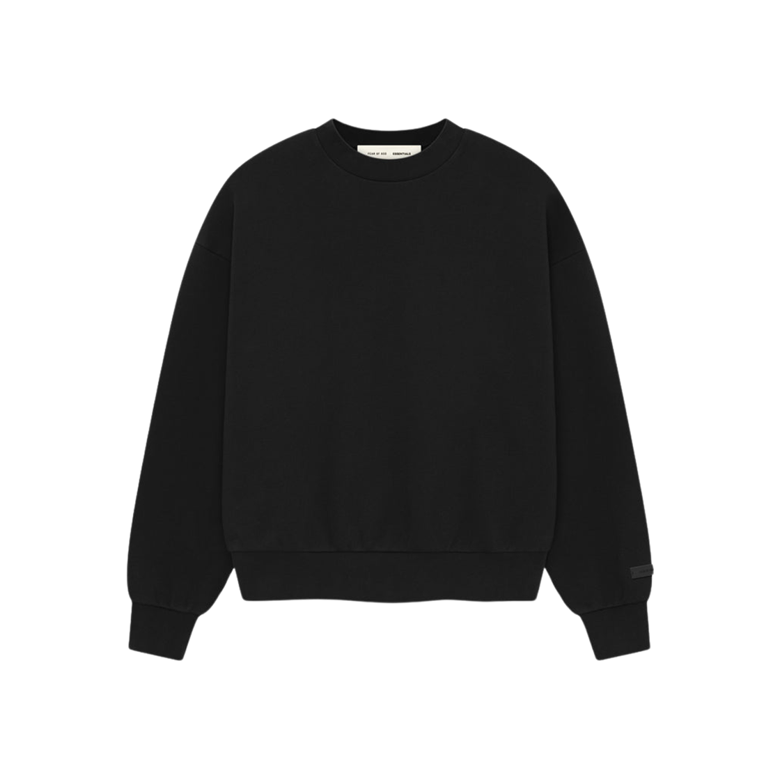 에센셜 클래식 크루넥 스웨트셔츠 제트 블랙 - 25SS(Essentials Classic Crewneck Sweatshirt Jet Black - 25SS) - 2