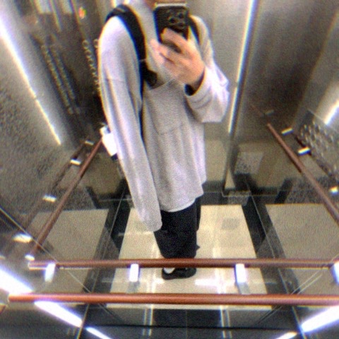 Polyteru Human Index Human Pocket Long Sleeve Dyed Pink 착용 스타일