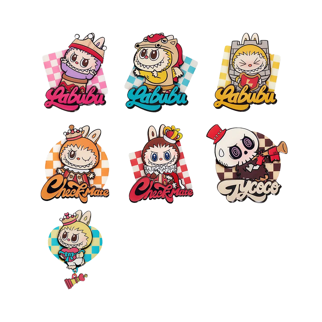 팝마트 더 몬스터즈 체크메이트 시리즈 프리지 마그넷 미개봉 랜덤박스 (1개입)(Pop Mart The Monsters Checkmate Series Fridge Magnet Sealed Case (1 Blind Box)) - 2