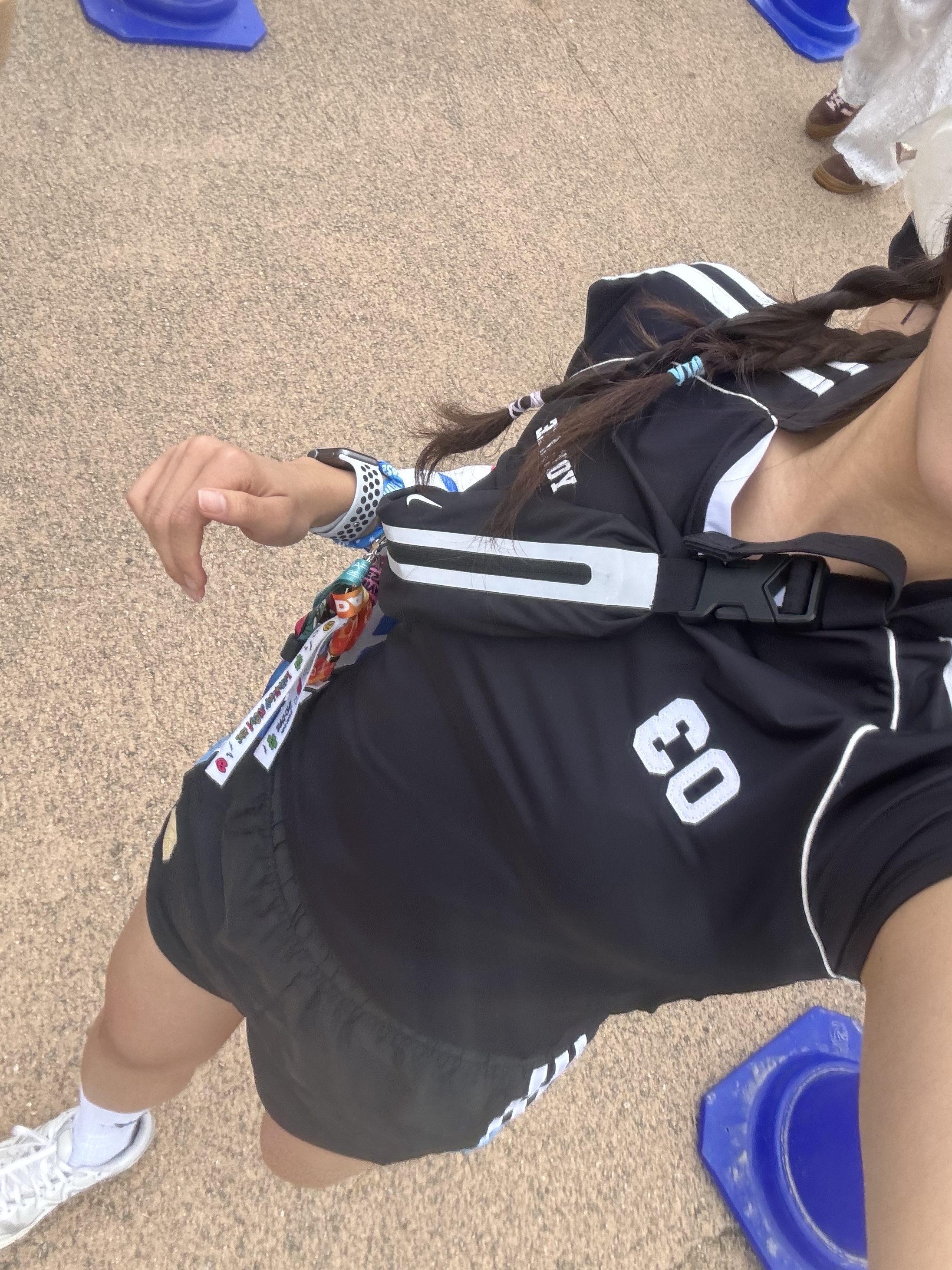 Nike Slim Running Penny Pack Black, Apple Watch Nike Sport Band Summit White & Black 착용 스타일
