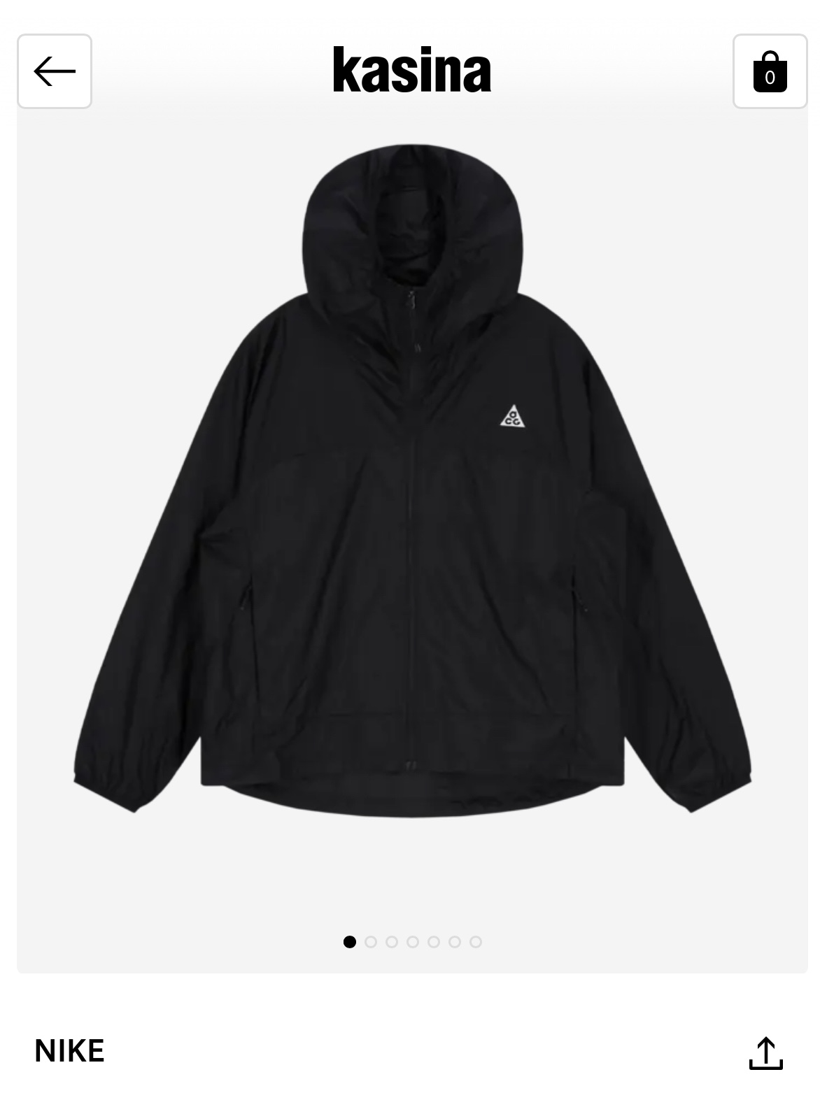 Nike ACG Cinder Cone Windproof Jacket Black Anthracite - Asia 착용 스타일 - 1