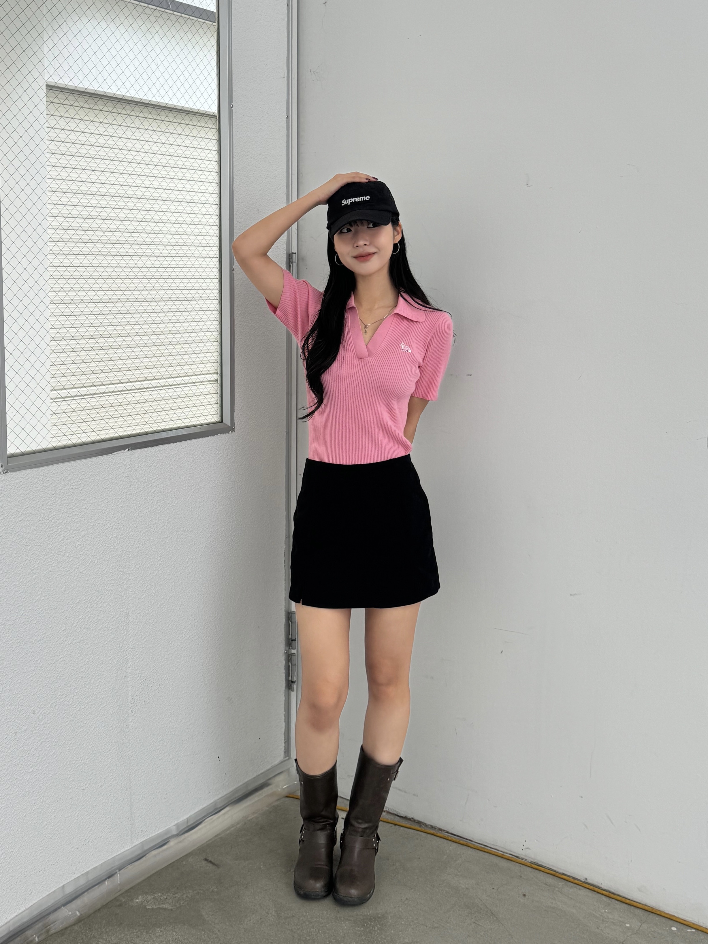 Supreme Military Camp Cap Black - 23SS 착용 스타일 - 5