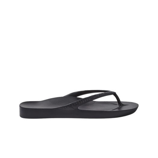FlipFlops_Black ARCHIES Arch Support Flip Flops Black